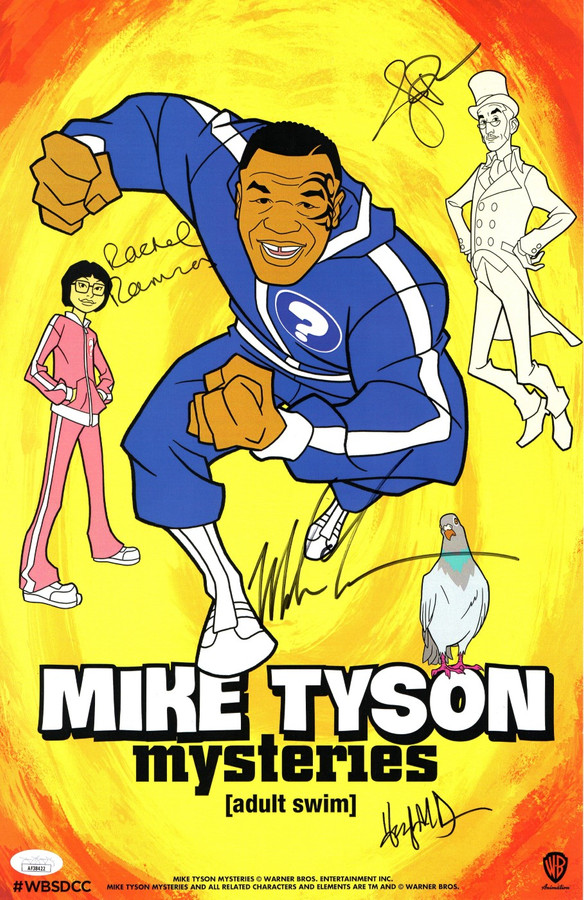 Mike Tyson Mysteries Cast Signed Autograph 11X17 Poster Ramras Rash JSA AF38422