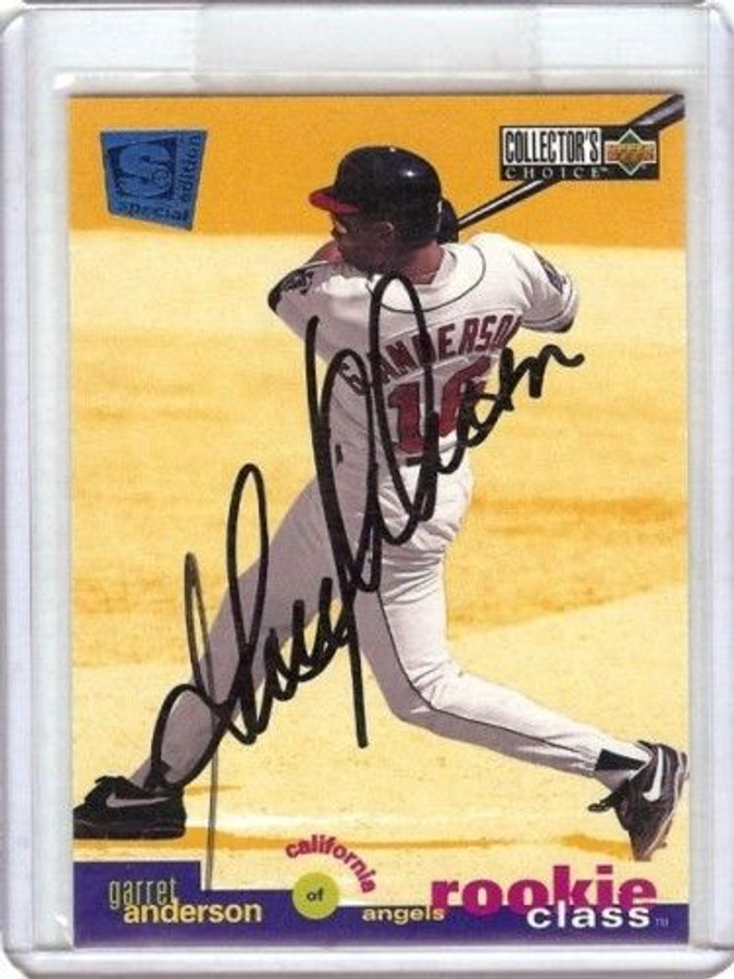 Garret Anderson 1995 Collector'S Choice Se Signed Auto