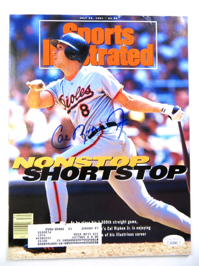 Cal Ripken Jr. Signed Autographed Magazine Sports Illustrated 1991 JSA AG39585