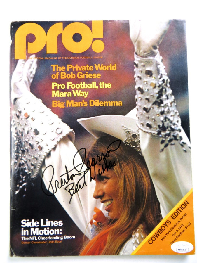 Preston Pearson Signed Autographed Pro! Magazine Cowboys Giants 1978 JSA AH03345