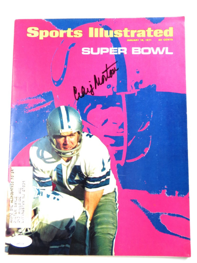 Craig Morton Signed Autographed Magazine Sports Illustrated 1971 JSA AH03336
