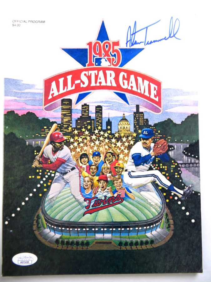 Alan Trammell Signed Autographed Program 1985 All-Star Game Tigers JSA AG71420