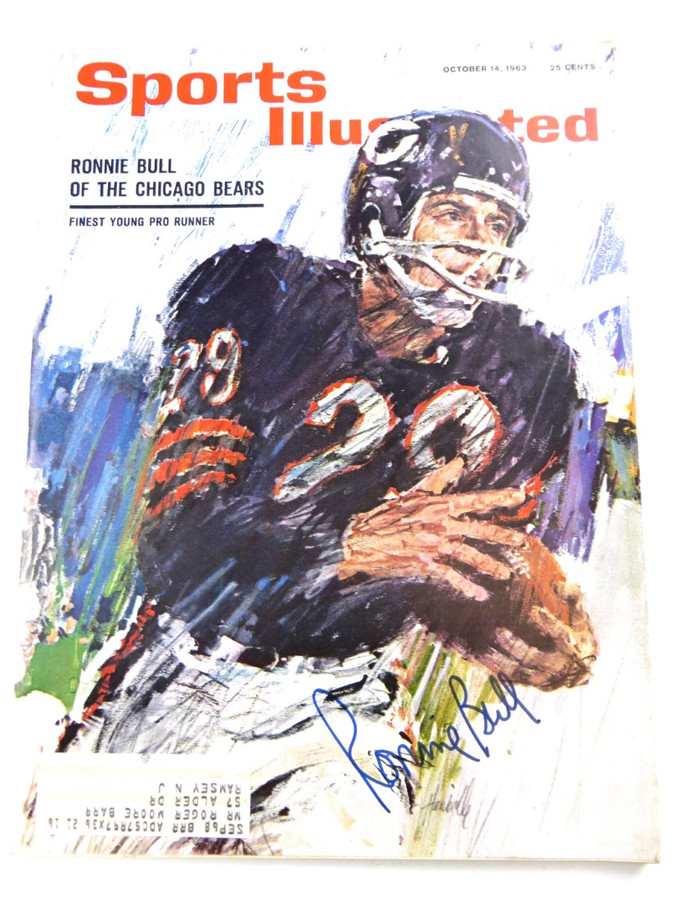 Ronnie Bull Signed Autograph Magazine Sports Illustrated 1963 Bears JSA AH03325