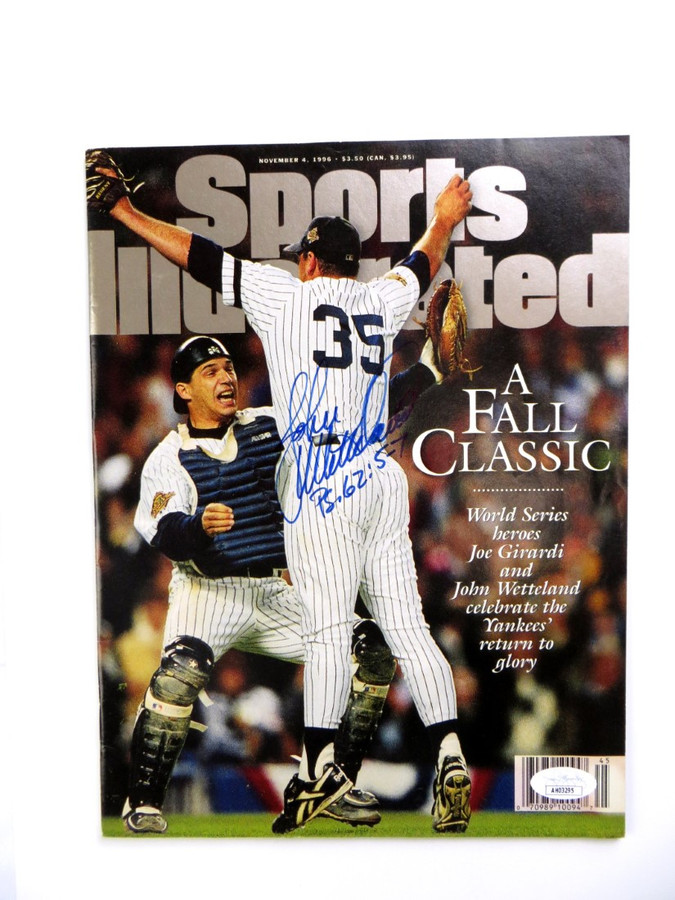 John Wetteland Signed Autographed Magazine Sports Illustrated 1996 JSA AH03295