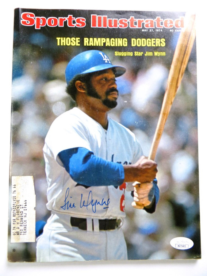 Jim Wynn Signed Autographed Magazine Sports Illustrated 1974 Dodgers JSA AG71402