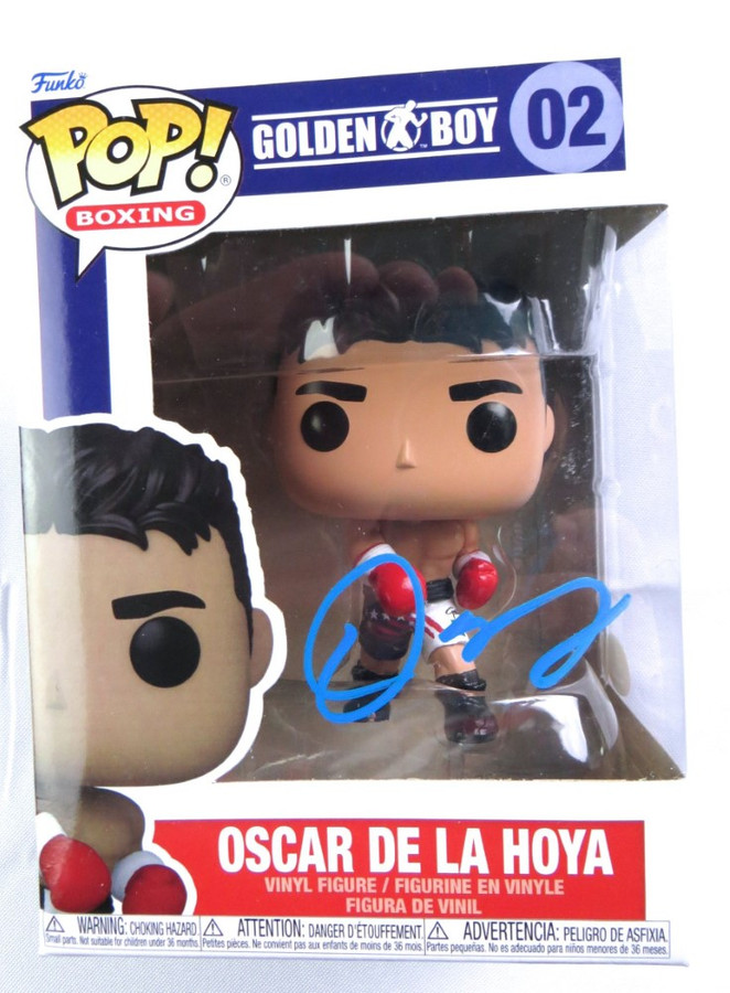 Oscar De La Hoya Signed Autographed Funko POP! Figure Golden Boy #2 JSA AH03270