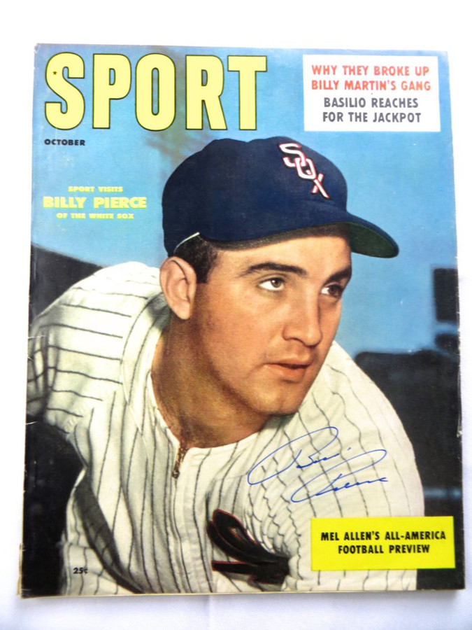 Billy Pierce Signed Autographed Magazine SPORT 1957 White Sox JSA AG71988