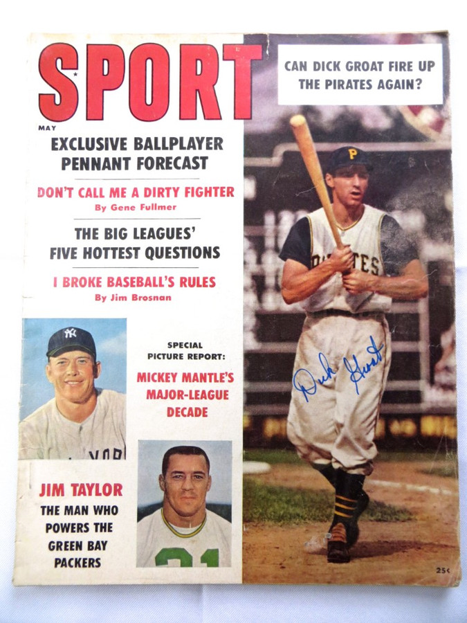 Dick Groat Signed Autographed Magazine SPORT 1961 Pirates JSA AG71964