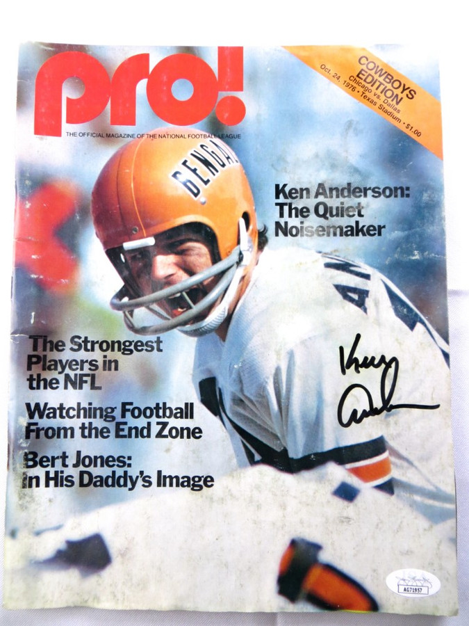 Ken Anderson Signed Autographed Magazine PRO! 1976 Bengals JSA AG71957