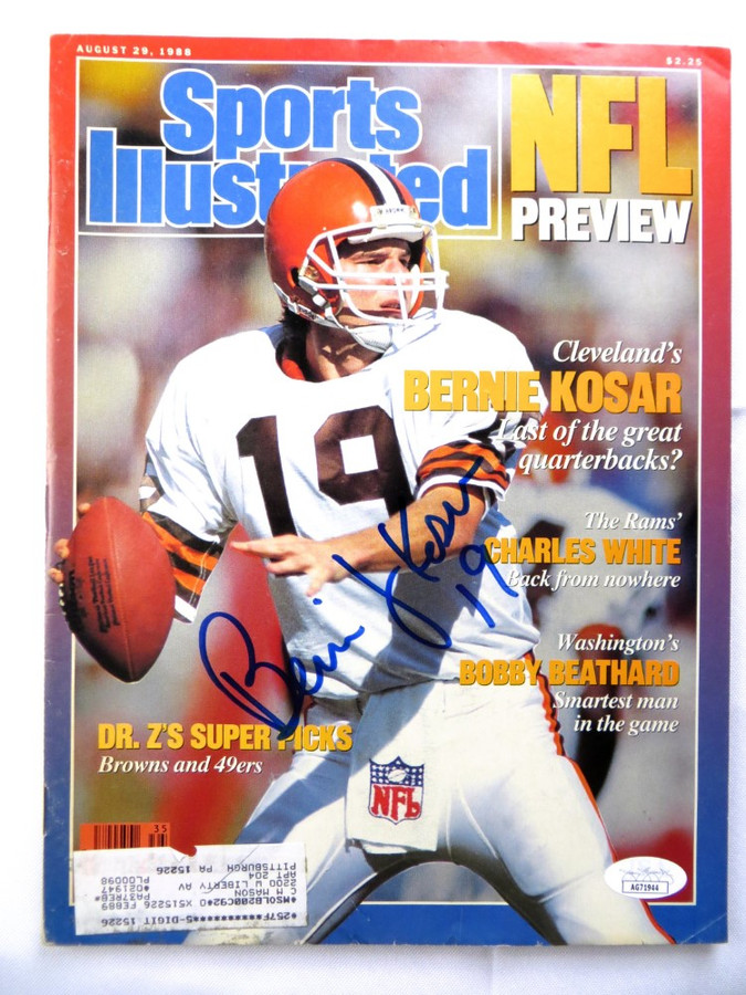 Bernie Kosar Autographed Magazine Sports Illustrated 1988 Browns JSA AG71944