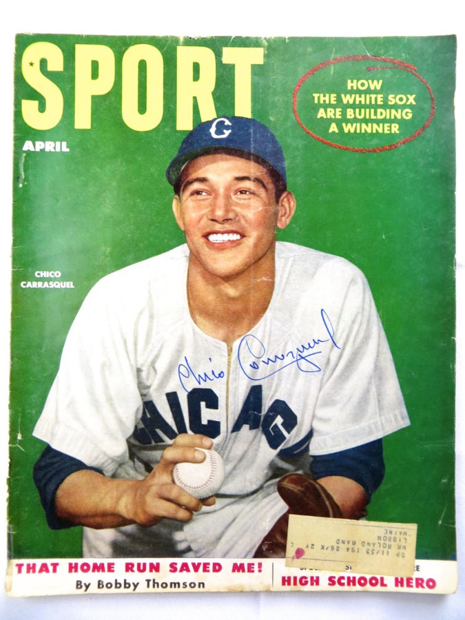 Chico Carrasquel Signed Autographed Magazine SPORT 1952 White Sox JSA AG39514