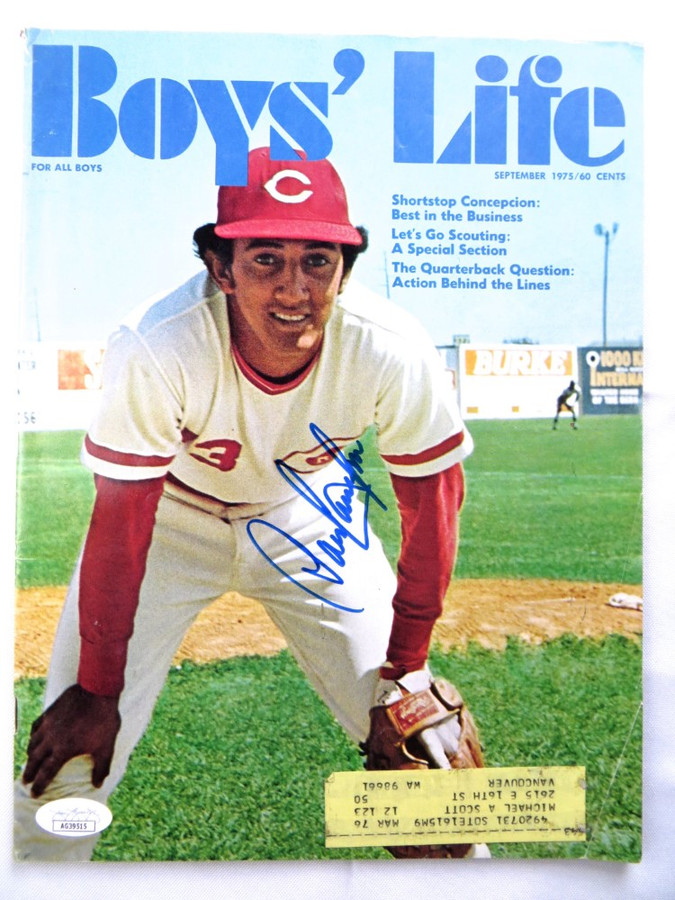 Dave Concepcion Signed Autographed Magazine Boy's Life 1975 Reds JSA AG39515