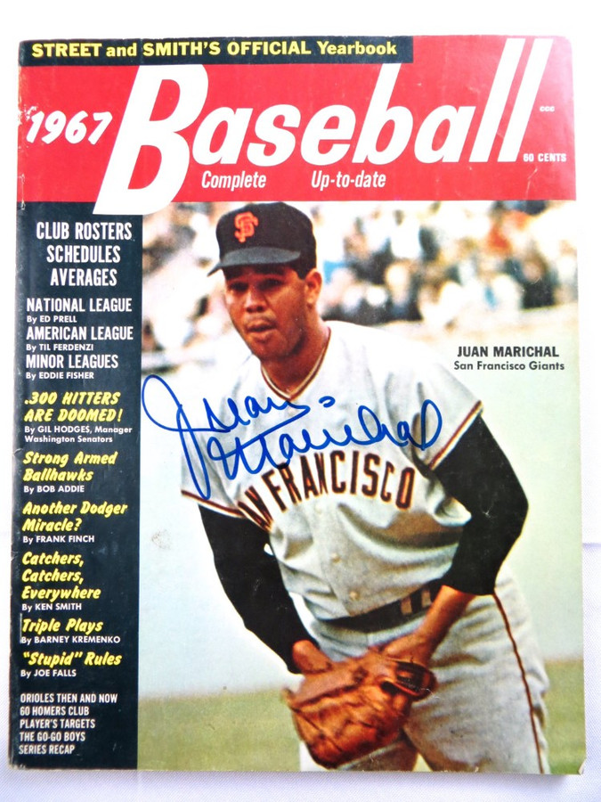 Juan Marichal Signed Autographed Magazine Street & Smith 1967