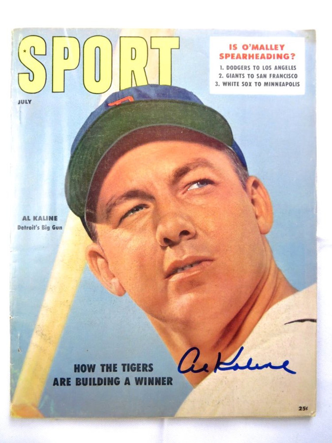 Al Kaline Signed Autographed Magazine SPORT 1957 Detroit Tigers JSA AH04531