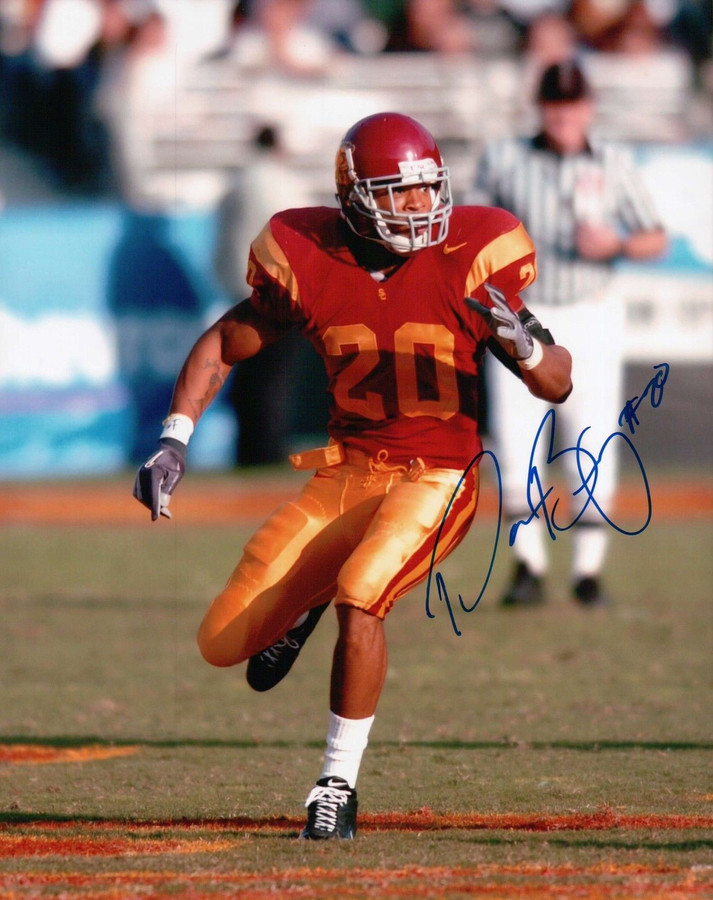 Darnell Bing Signed 8X10 Photo Autograph USC Trojans On Field Right Auto COA