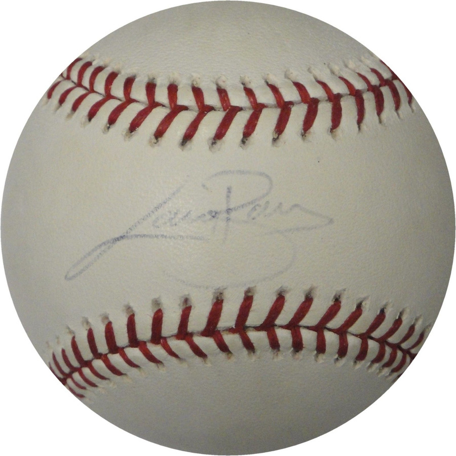 Larry Barnes Hand Signed Autographed Major League Baseball Marlins FADED
