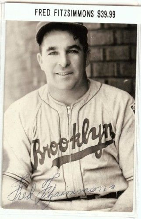 Fred Fritzsimmons Signed Vintage Postcard Auto