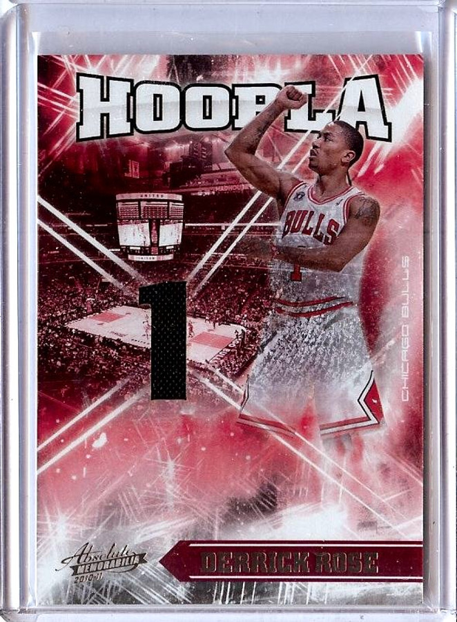 Derrick Rose 2010-11 Absolute Memorabilia Hoopla Jersey Bulls #17 08/25