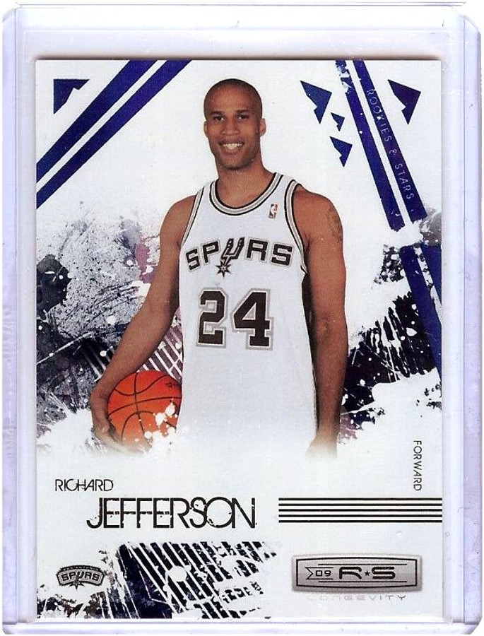 Richard Jefferson 2009-10 Rookies & Stars Longevity Sapphire  Spurs #89 21/25