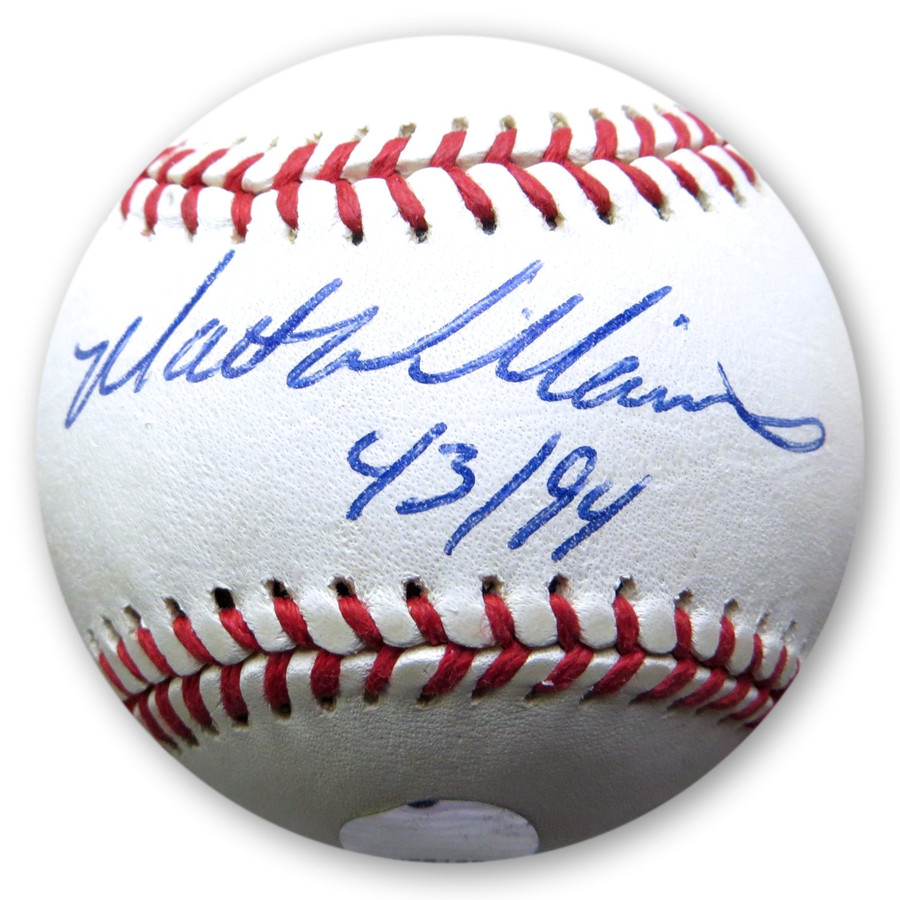 Matt Williams Signed Autographed OL Baseball DF Giants "43/94" JSA AD94118