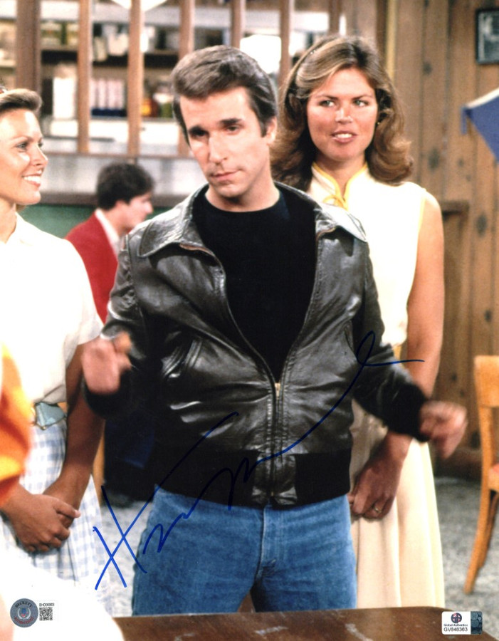 Henry Winkler Signed Autographed 11x14 Photo Happy Days The Fonz BAS BH098969