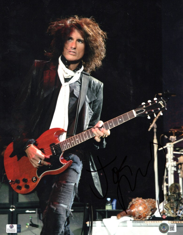 Joe Perry Signed Autographed 11x14 Photo Aerosmith Guitarist BAS BH09987