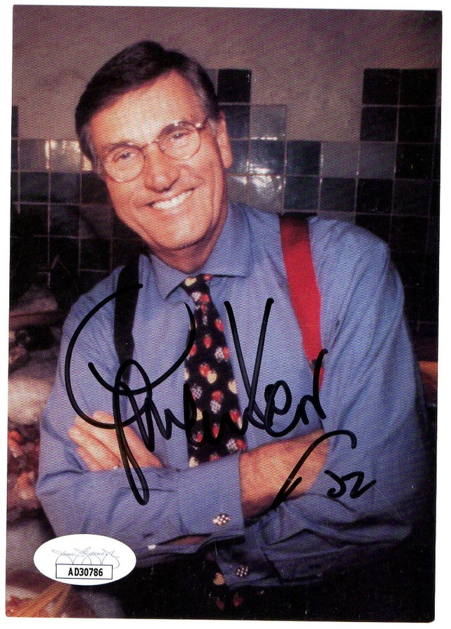 Graham Kerr Signed Autographed Postcard Photo The Galloping Gourmet JSA AD30786