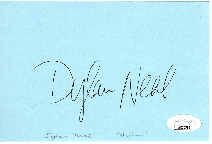 Dylan Neal Signed Autographed Index Card Bold and the Beautiful JSA AD30789