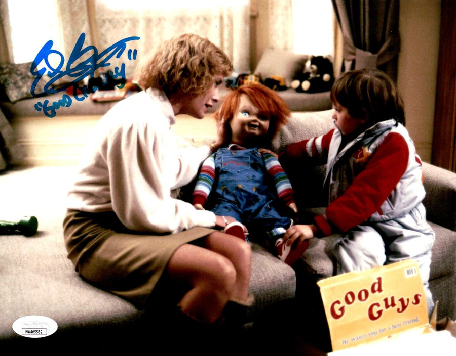 Edan Gross Signed Autographed 8X10 Photo Child's Play Good Chucky On Couch JSA