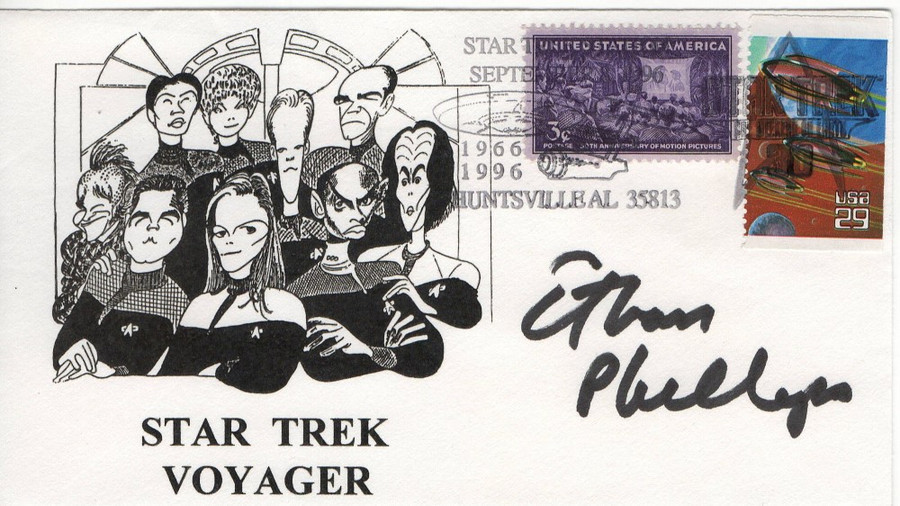 Ethan Phillips Signed Autographed First Day Cover Star Trek Voyager JSA AF30995