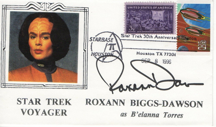 Roxann Biggs-Dawson Autographed First Day Cover Star Trek Voyager JSA AF70007