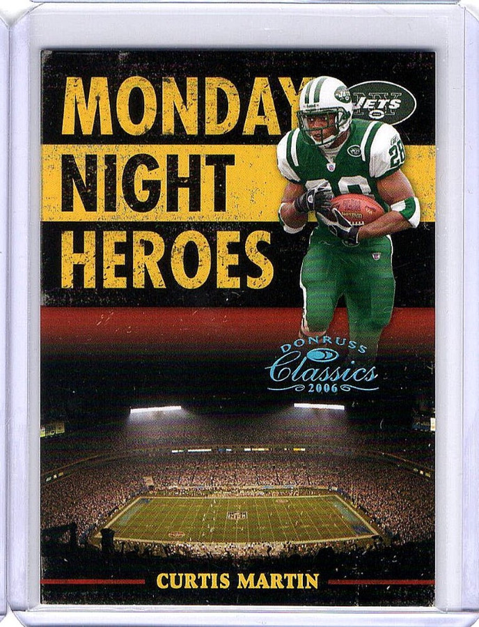 Curtin Martin 2006 Donruss Classics Monday Night Heroes Jets #MNH-10 22/25