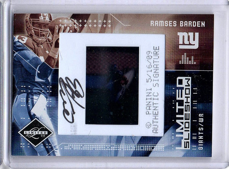 Ramses Barden 2009 Limited Slideshow Auto Autograph Giants #7 50/50