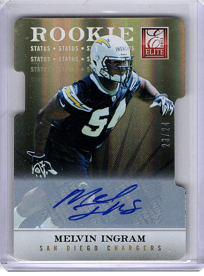 Melvin Ingram 2012 Elite Rookie Status Auto Autograph Chargers #109 23/24