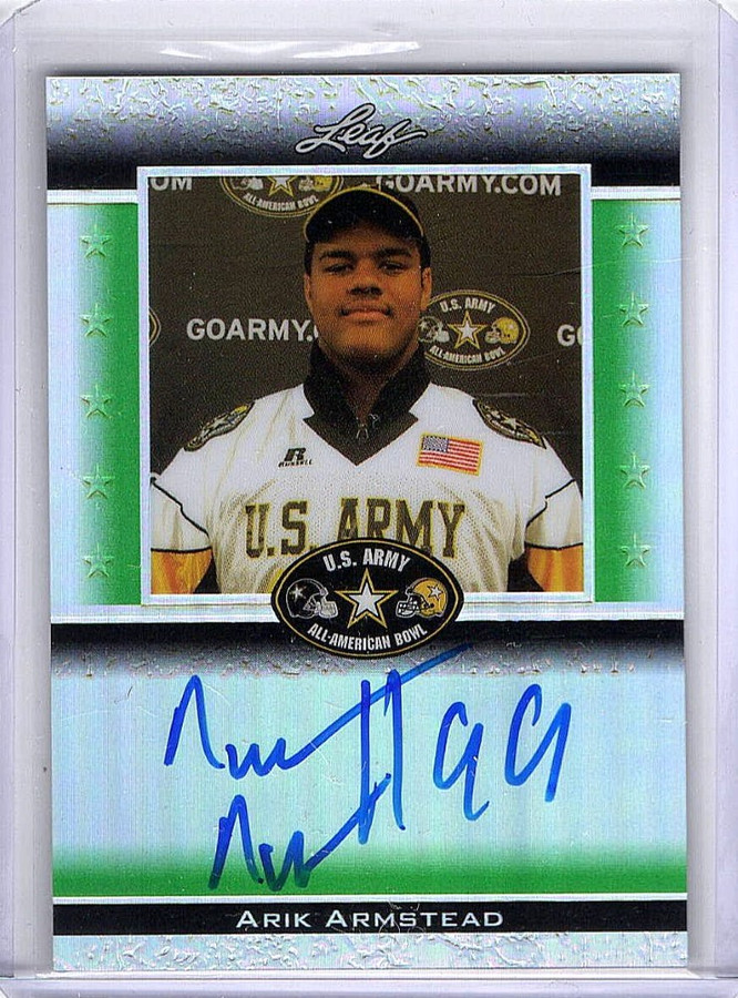 Arik Armstead 2012 Leaf Metal Draft Army Green Prismatic Auto Army #AA2 17/25