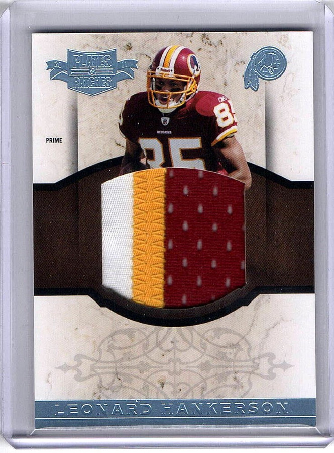 Leonard Hankerson 2011 Plates & Patches Jumbo 3 Color Patch