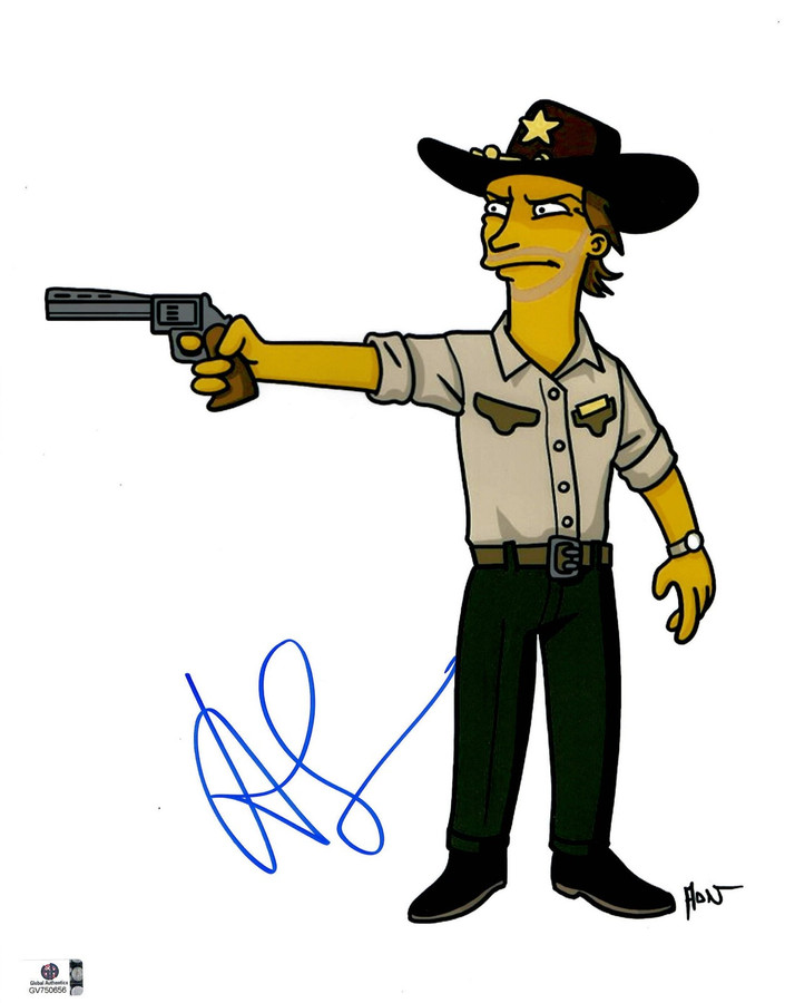 Andrew Lincoln Signed Autographed 11X14 Photo Walking Dead Simpsons GV750656