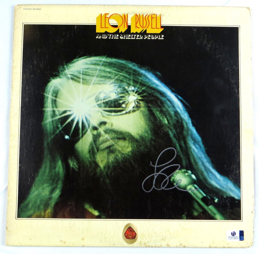 Leon Russell Signed Autographed Record Album and the Shelter People GV819635