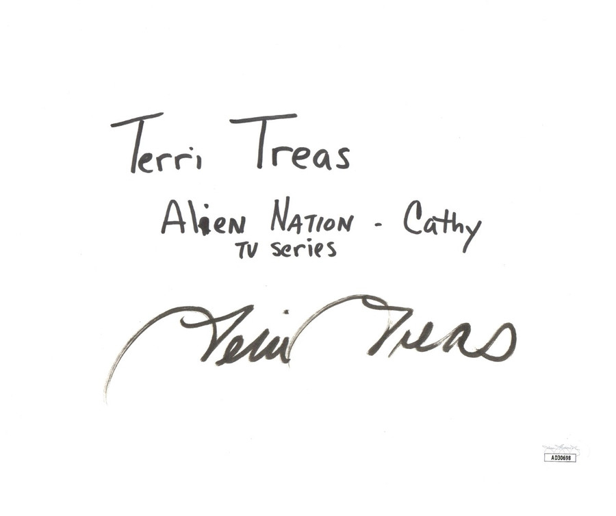 Terri Treas Signed Autograph Large Cut Signature Alien Nation Cathy JSA AD30698