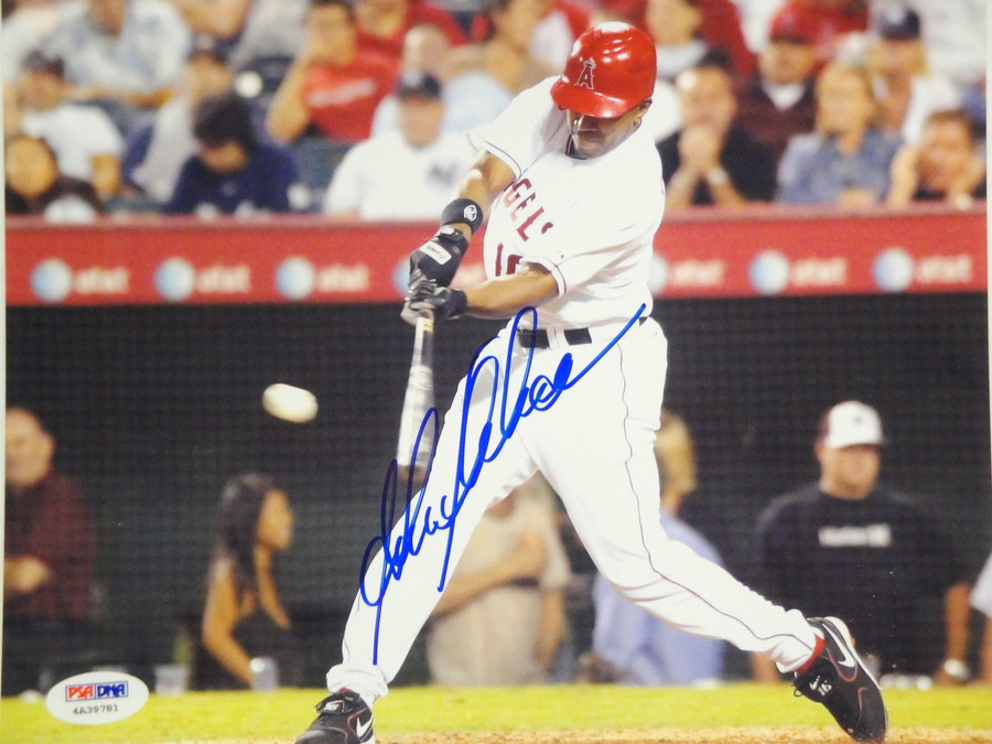 Garret Anderson Hand Signed Autographed 8x10 Photograph Horizontal PSA/DNA A
