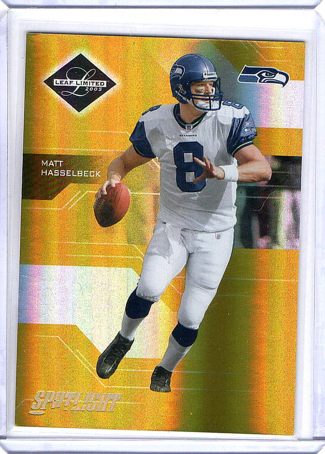Matt Hasselbeck 2005 Leaf Limited Gold Spotlight Parallel Seahawks #87 08/25