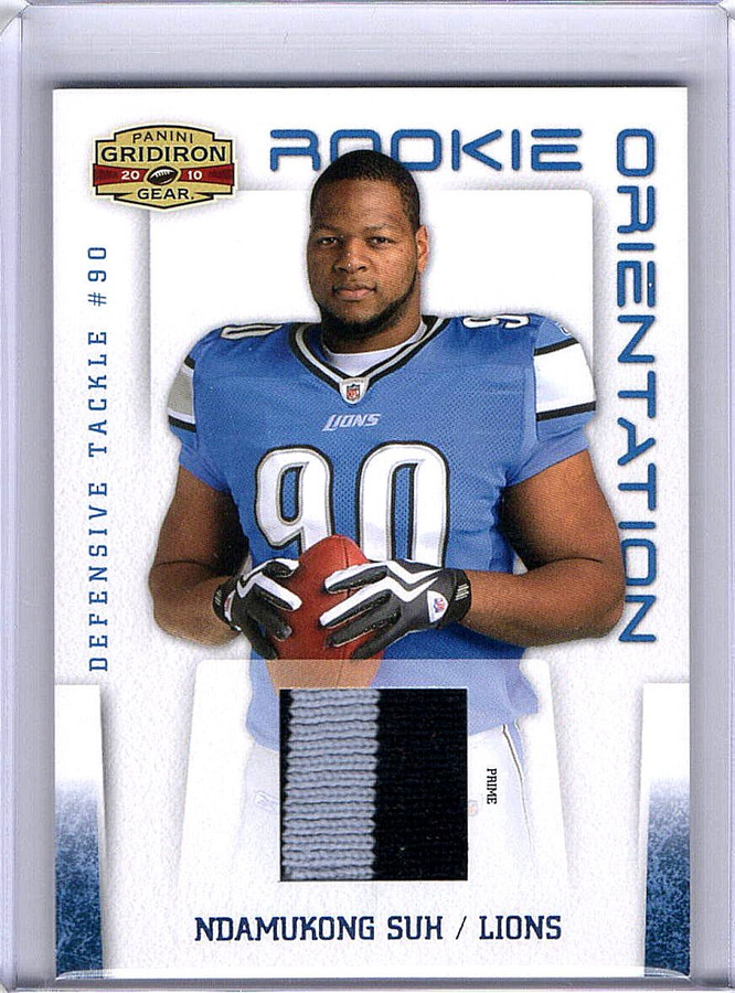 Ndamukong Suh 2010 Gridiron Gear Rookie Orientation 2 Color Patch  #14 05/25