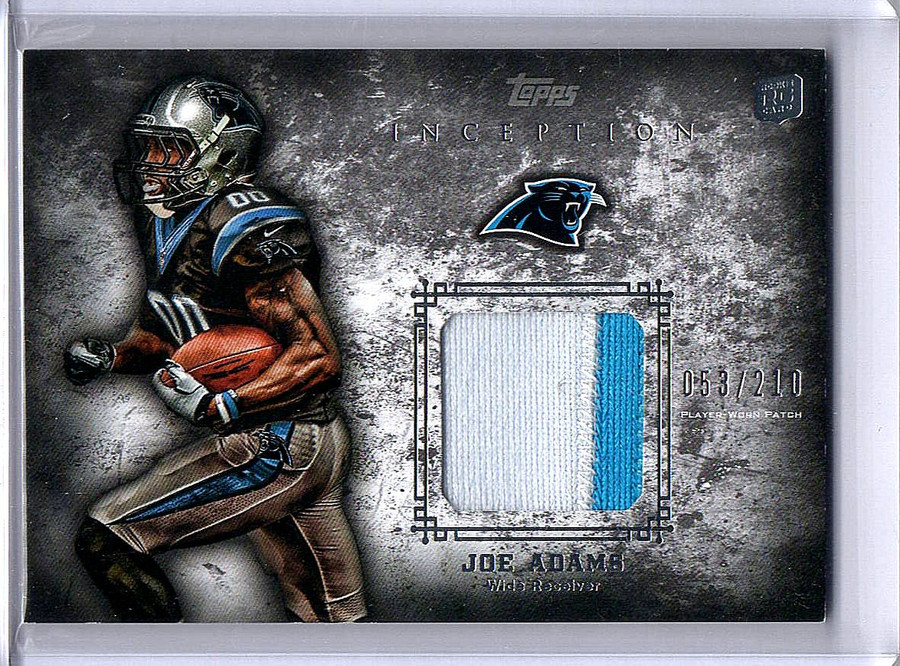 Joe Adams 2012 Topps Inception RC Rookie 2 Color Patch Panthers #RP-JA 053/210