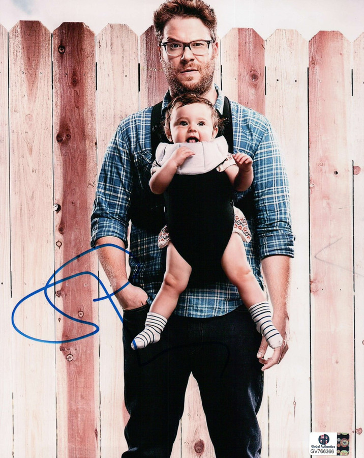 Seth Rogen Hand Signed Autographed 8x10 Photograph Cute Funny GA 766366
