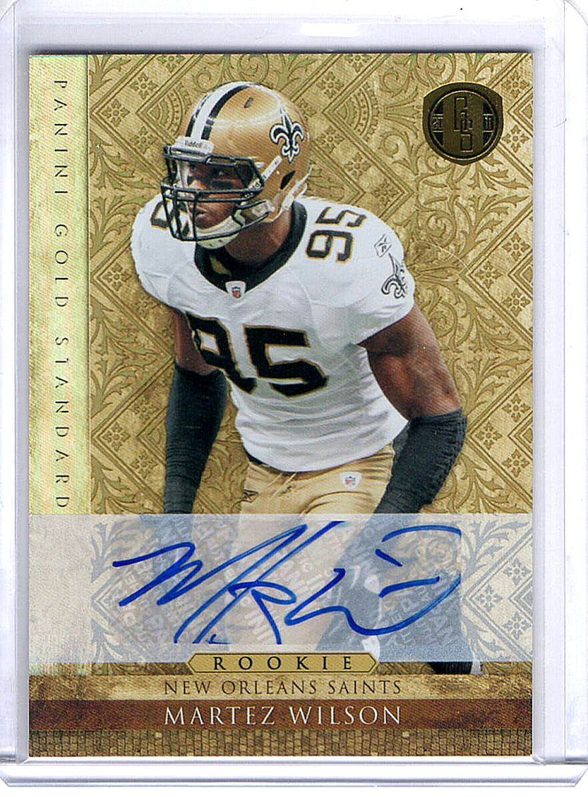 Martez Wilson 2011 Gold Standard RC Rookie Auto Autograph Saints #211 17/25