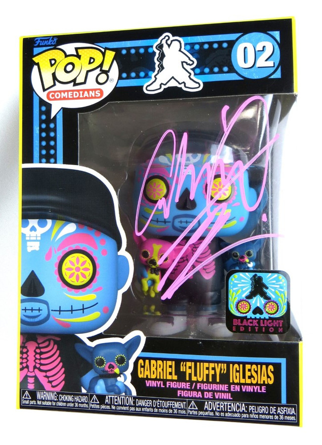 Gabriel Iglesias Signed Funko Pop Comedians 8 Stadium Blue Fluffy