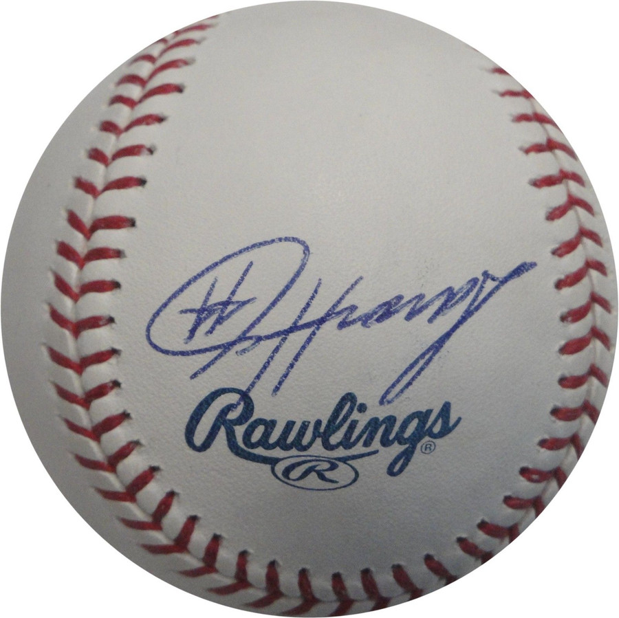 Aaron Harrang Hand Signed Autographed Major League Baseball LA Dodgers Side