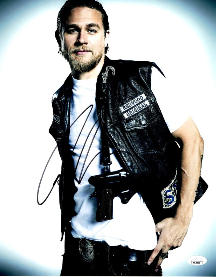 Charlie Hunnam Signed Autographed 11X14 Photo Sons of Anarchy JSA AH26881