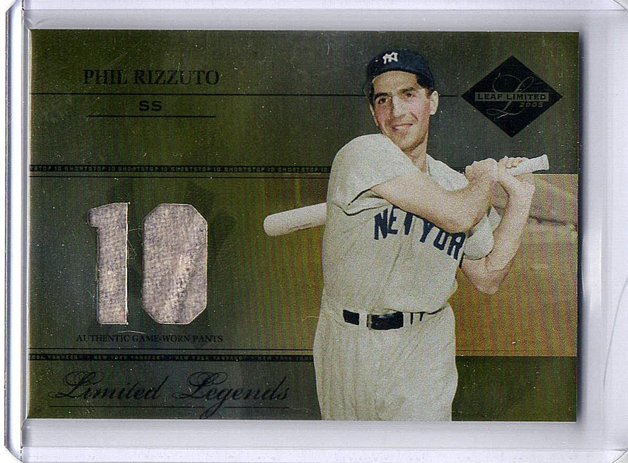 Phil Rizzuto 2005 Leaf Limited Legends Jersey Pants Yankees #LL-18 09/10