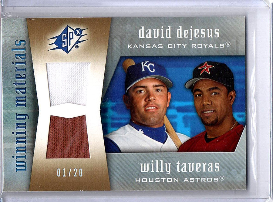 David DeJesus Willy Taveras 2005 SPx Winning Materials Dual Jersey  #WM-TD 01/20